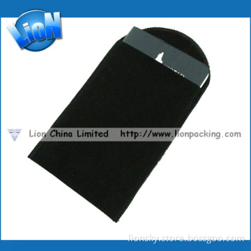 Passport Black Velvet Bag (L112)